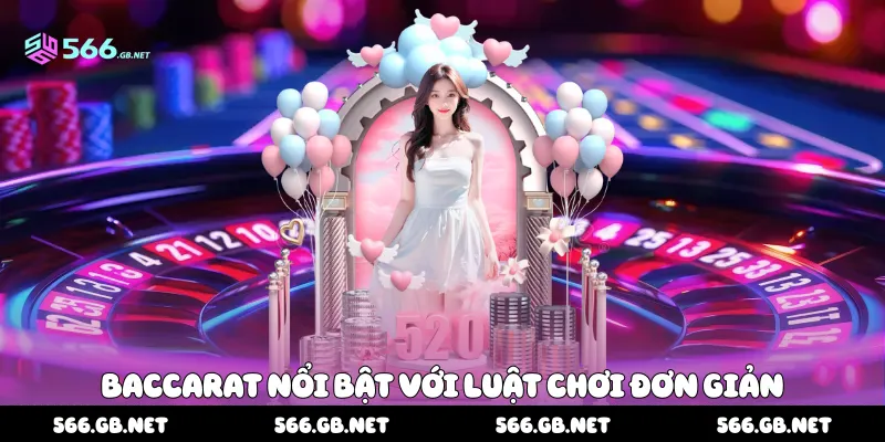 Baccarat nổi bật với luật chơi đơn giản 